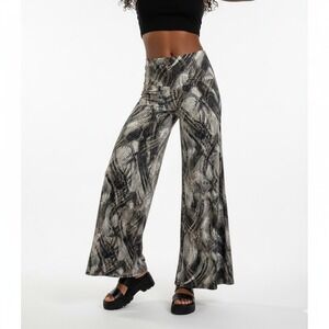 NEW DIRECTIONS Snake Print Wide Leg Pants Boho Womens M